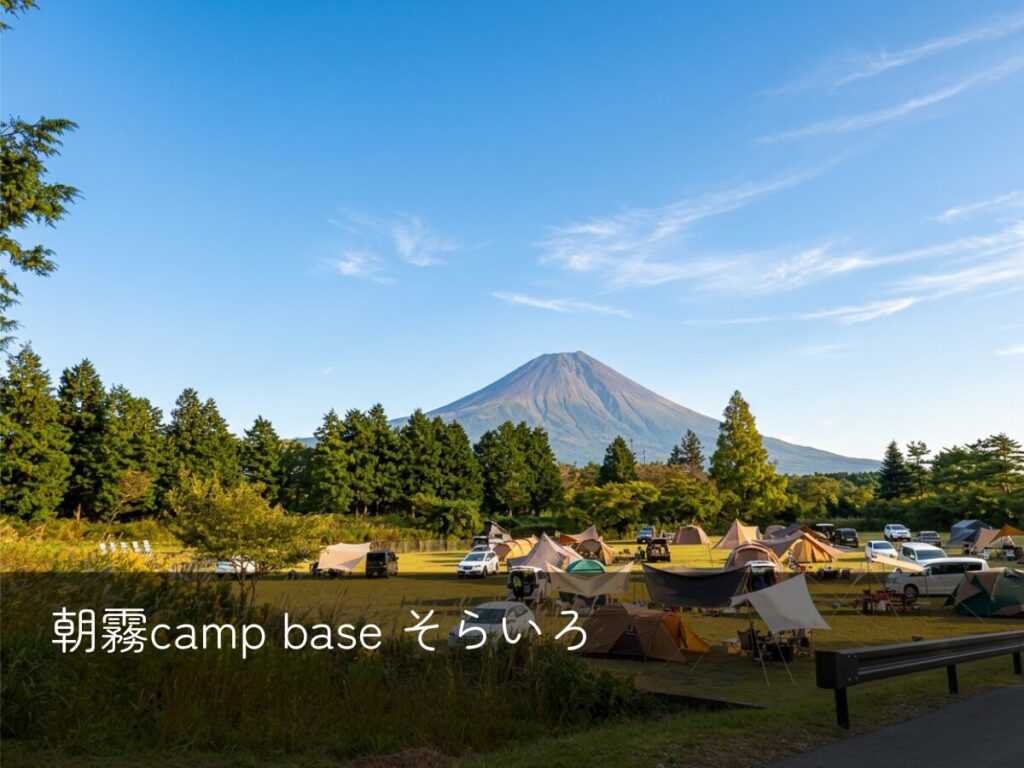 朝霧camp base そらいろ表紙